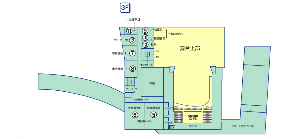 施設配置図(3F)